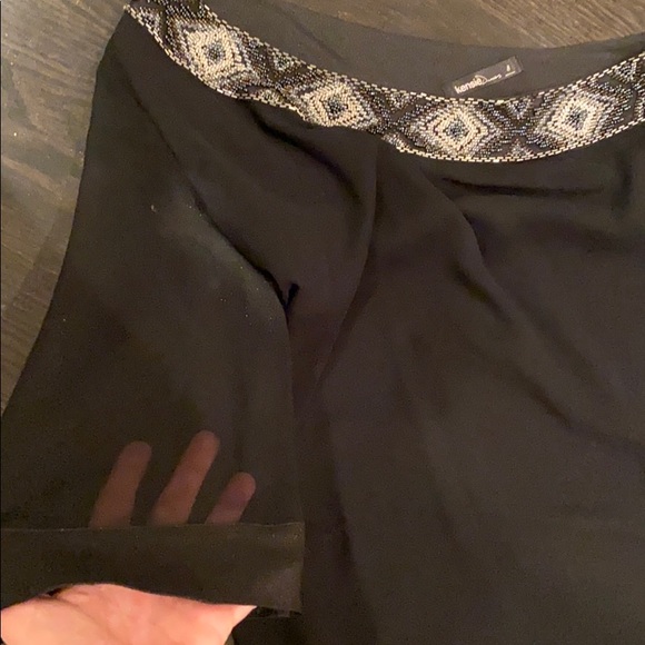 Kensie one shoulder beaded black dress size 8 - Picture 3 of 5